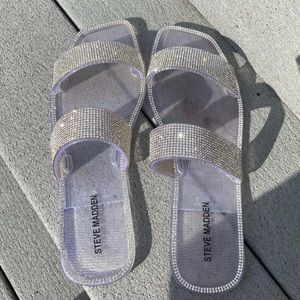 Steve Madden Rhinestone Jelly Sandals